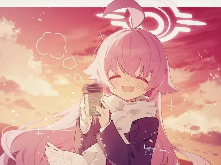 原创粉发少女