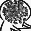 一张简笔画风格的图片，描绘了一个头部轮廓，内部充满了密集的黑色小点，整体呈现出一种混乱、复杂的视觉效果，通常用来比喻大脑中杂乱无章的思绪或繁多的想法。