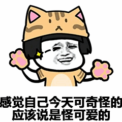 今天怪可爱的猫咪表情包