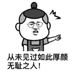 从未见过如此厚颜无耻之人 卡通表情包