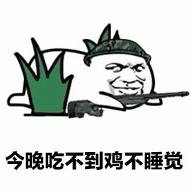今晚吃不到鸡不睡觉表情包