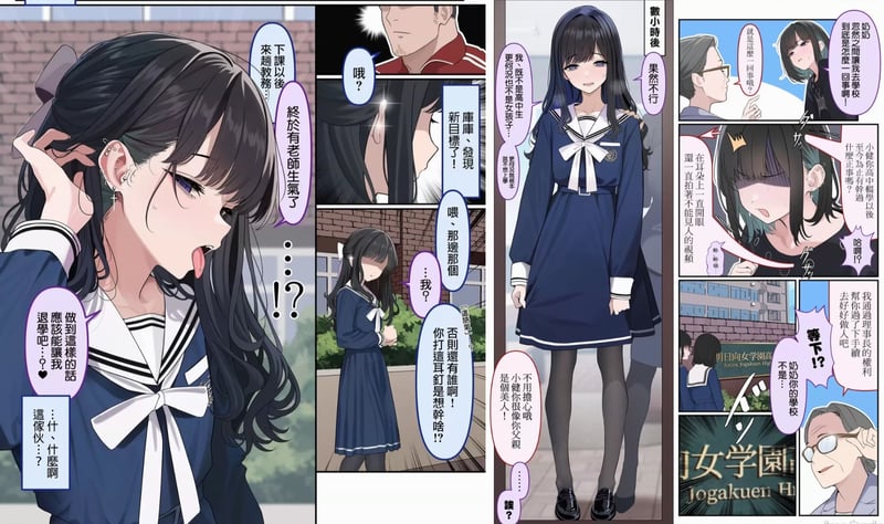 原创伪娘校园喜剧漫画