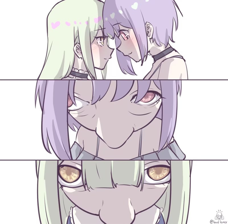 绿发少女