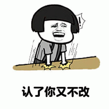 认了你又不改的无奈表情包