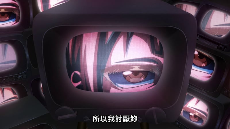 MyGO!角色眼部特写多电视屏幕画面