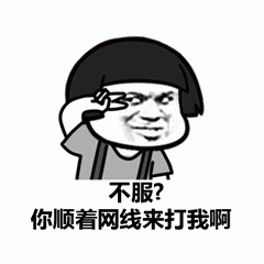 不服？顺着网线来打我啊