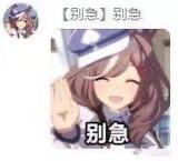 这是一张用于情绪安抚的卡通风格表情素材图，图中是一位棕色头发的卡通女孩，面带微笑，抬起一只手做出安抚的动作，图中配有重复的文字“别急”，上方标注有“【别急】别急”，下方也有“别急”字样，整体画面平和，适合在聊天中用来安抚他人、缓解急躁的情绪，没有双关、谐音梗等特殊含义。