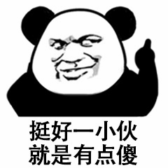 熊猫头评价梗图：挺好一小伙就是有点傻