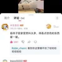 这是一张微博评论区的截图，用户「宋生煎君」发布评论称「看样子是家里笑料太多，得看点悲伤的东西缓一缓。」，这条带着反差感的评论逗乐了其他网友，用户「Robin_chenr」回复「看到你这里绷不住了哈哈哈哈哈哈哈哈」，还有用户「leopard33333」的评论显示在下方，整体是网友间轻松搞笑的互动，用一本正经的吐槽制造出滑稽的笑点。