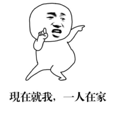 一人在家的搞怪表情包