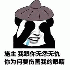 熊猫僧人捂眼喊冤表情包