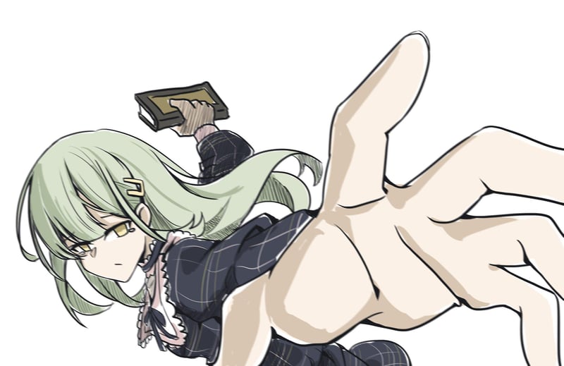 绿发少女