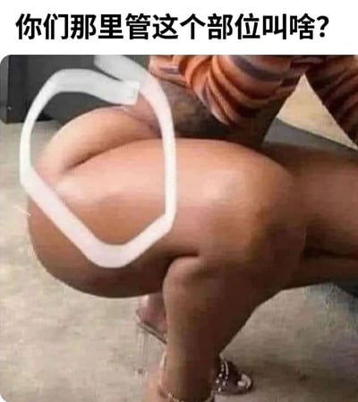 图片上方有文字"你们那里管这个部位叫啥?"，下方是一张真人照片，展示了一个人的膝盖部位，并用白色高亮圈标出了膝盖内侧的特定区域。这是一个关于身体部位方言名称的互动式梗图，旨在引发不同地区网友分享各自对该部位的俗称。