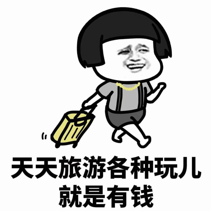 天天旅游各种玩儿就是有钱