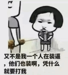 凭什么就打我？大家都在装逼啊