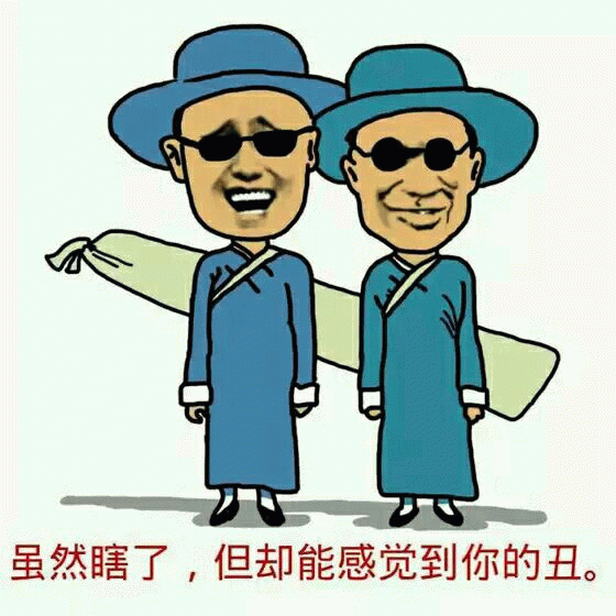 虽然瞎了但能感觉到你的丑