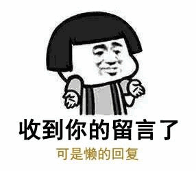 收到留言但懒得回复的表情包