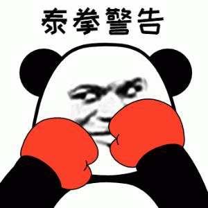 泰拳警告熊猫表情包