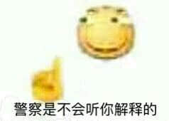 警察不会听你解释的表情包