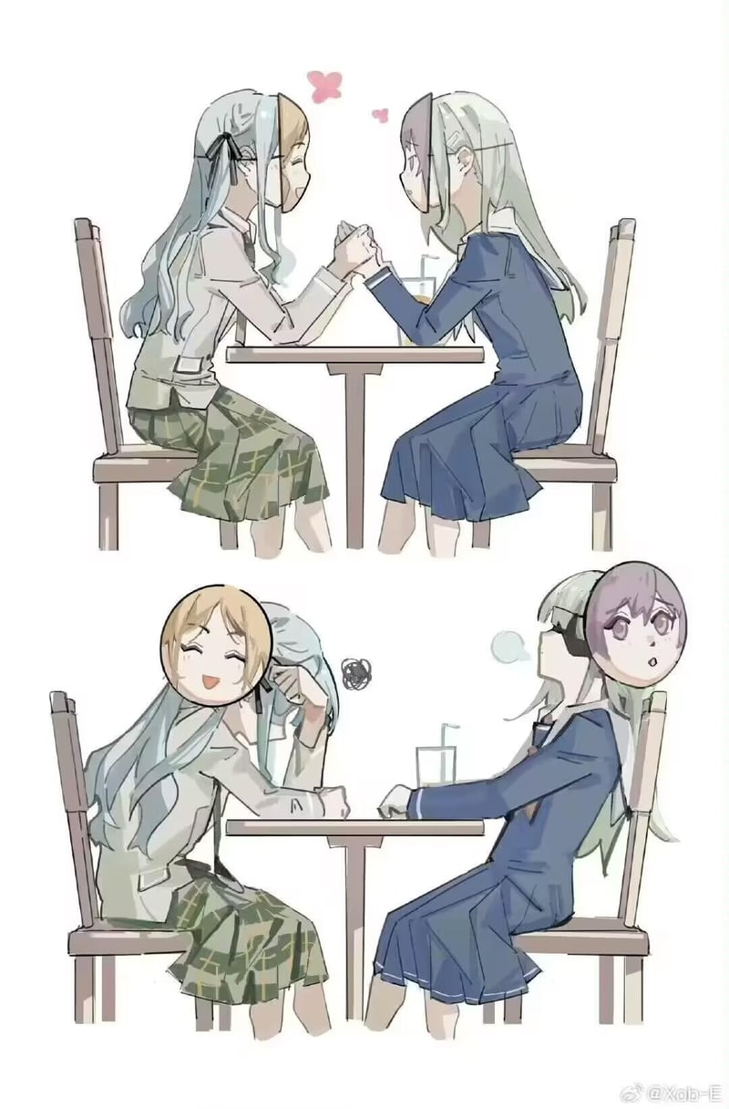 紫发女生