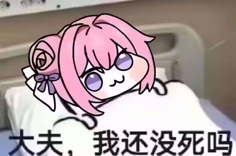 Doro表情包：大夫，我还没死吗