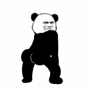 熊猫头摇摆跳舞表情包