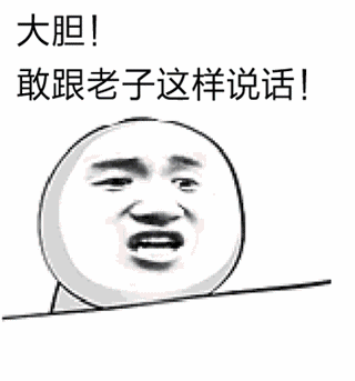 大胆！敢跟老子这样说话！表情包