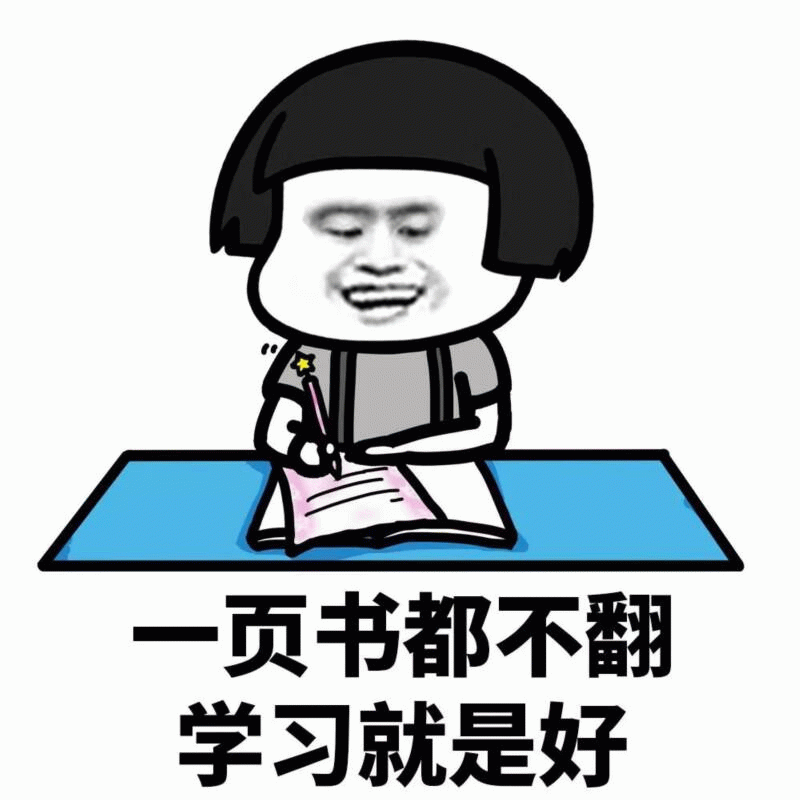 一页书都不翻的学习梗图