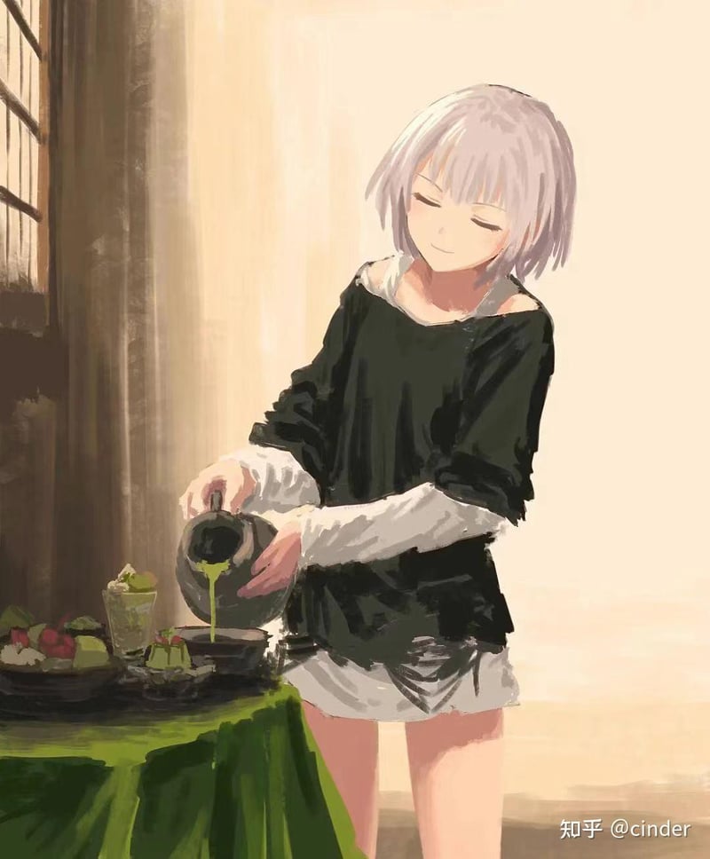 原创银发少女