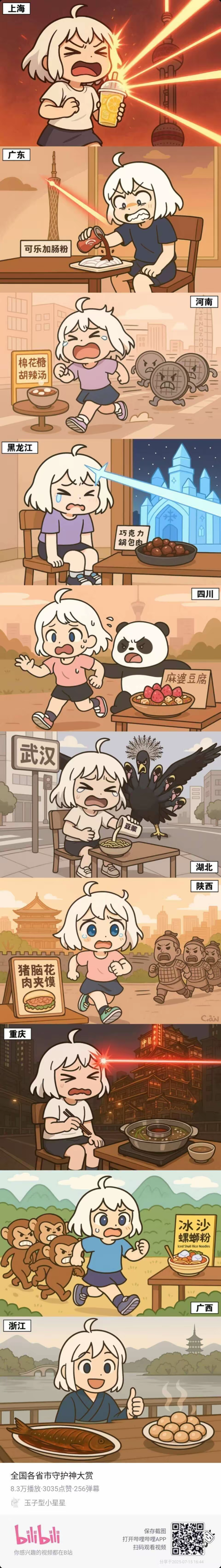 原创漫画《全国各省市守护神大赏》