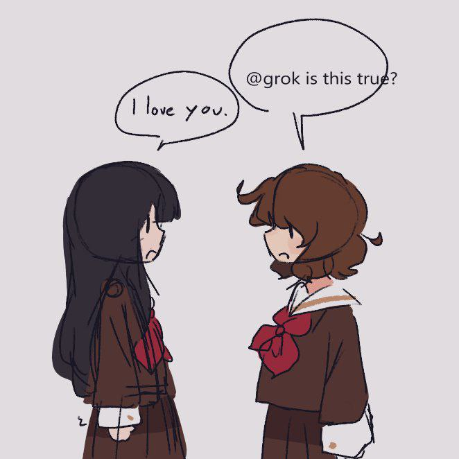 棕发女生