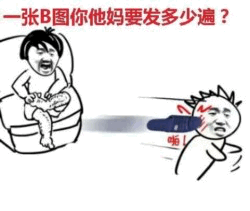 一张B图你他妈要发多少遍？