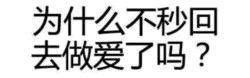 为什么不秒回质问梗图