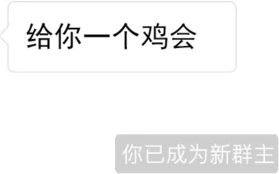给你一个鸡会成为新群主