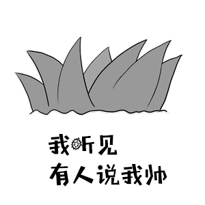 当有人说我帅时的我