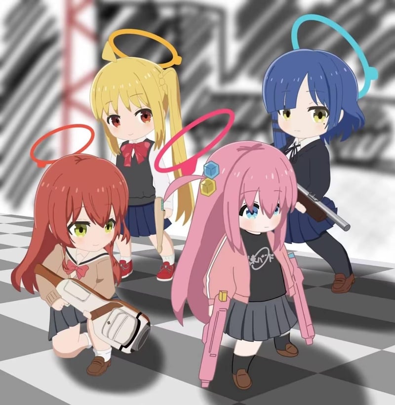 金发双马尾少女