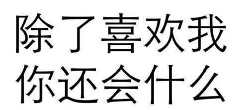 除了喜欢我你还会什么