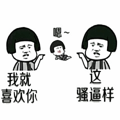 我就喜欢你这骚逼样卡通梗图
