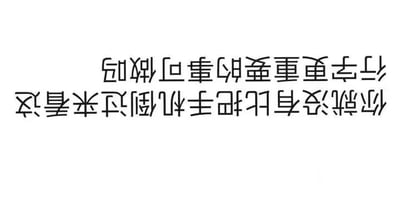 这是一张黑白纯文字静态图，图中的文字呈倒置状态，将图片翻转后可读取内容为“你就没有比把手机倒过来看这行字更重要的事可做吗”。这句话以趣味的方式调侃观看者当前可能在做无意义的、打发时间的事，通过让观看者翻转手机的互动形式，增加内容的趣味性，没有双关、谐音梗等特殊设计，只是简单的生活类调侃内容。针对这个反问，我们可以这样回应：如果此刻正处于空闲打发时间的状态，那这句话确实调侃到了当下的摸鱼状态；如果有亟待完成的重要事务，那应该优先去处理重要的事，不要把时间浪费在无意义的小事上。