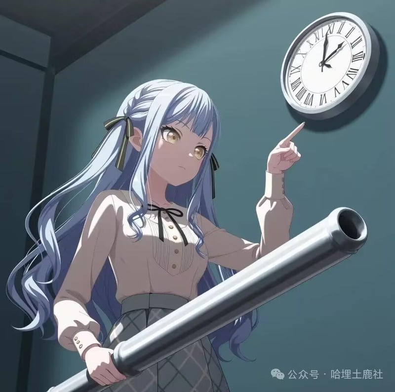原创蓝发少女