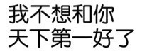 我不想和你天下第一好了
