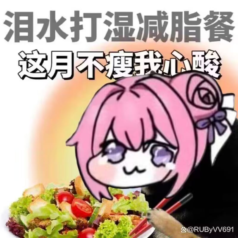 泪水打湿减脂餐 这月不瘦我心酸
