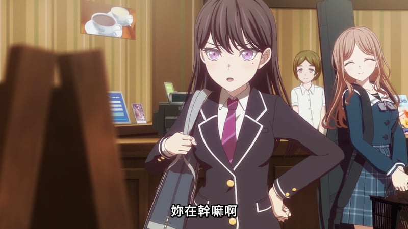 MyGO! 咖啡厅校服少女场景截图
