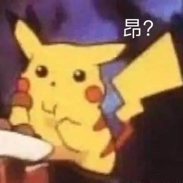 皮卡丘疑惑表情：昂？