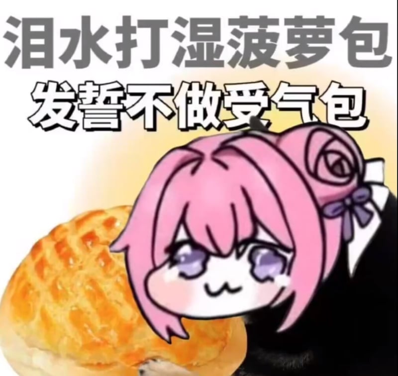 Doro泪水打湿菠萝包表情包