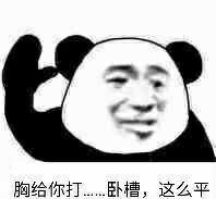 熊猫头吐槽平胸表情包