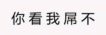 你看我屌不文字梗图