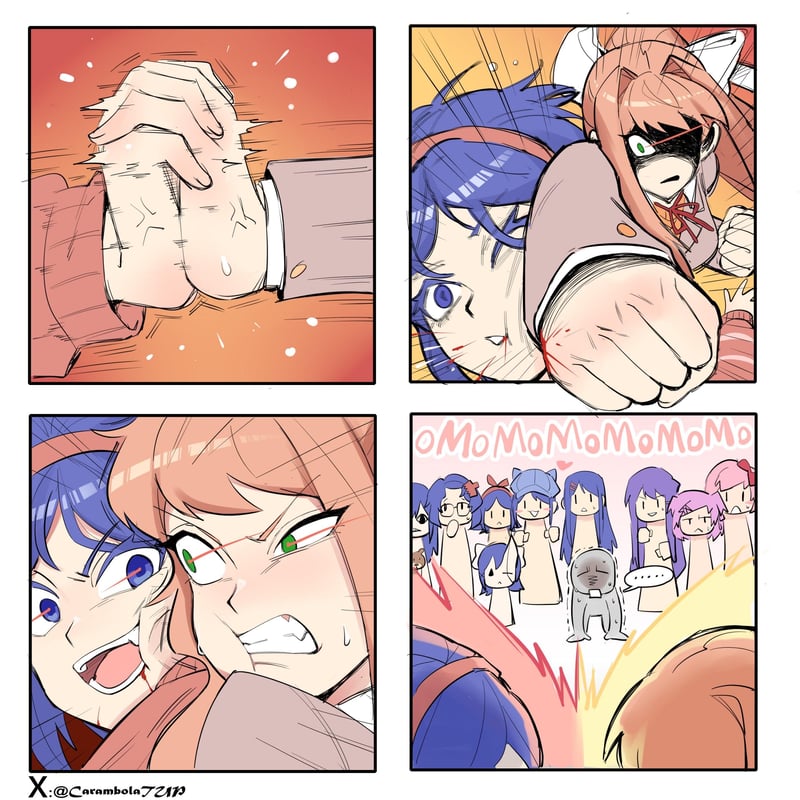 蓝发少女