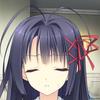 这是一张基于动画《CLANNAD》角色伊吹风子的截图进行P图改编的表情包，图中伊吹风子的额头位置被添加了一个红色的“奸”字，原本软萌文静的角色形象与这个字形成强烈反差，营造出搞怪、调侃的效果，适合在ACG相关的聊天场景中用来玩梗。
