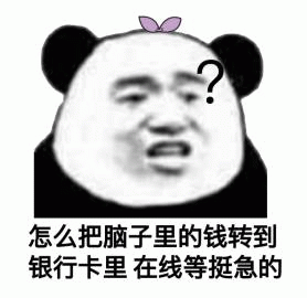 熊猫头疑惑：怎么把脑子里的钱转到银行卡里